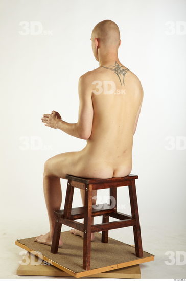 Whole Body Man Artistic poses White Nude Slim