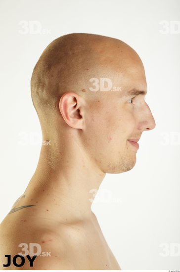 Head Emotions Man White Slim Bald