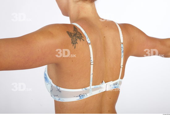 Back Woman Animation references Tattoo Underwear Bra Average Studio photo references