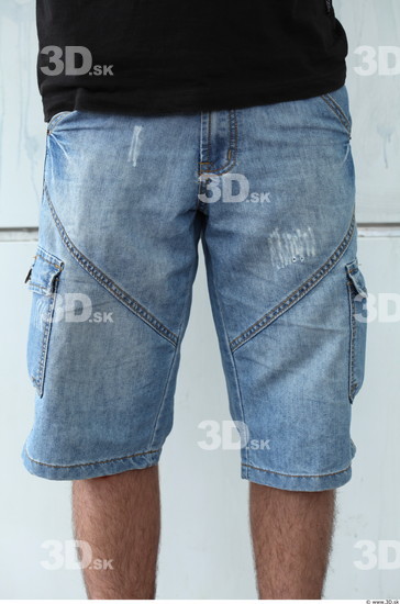 Thigh Man White Casual Jeans Slim