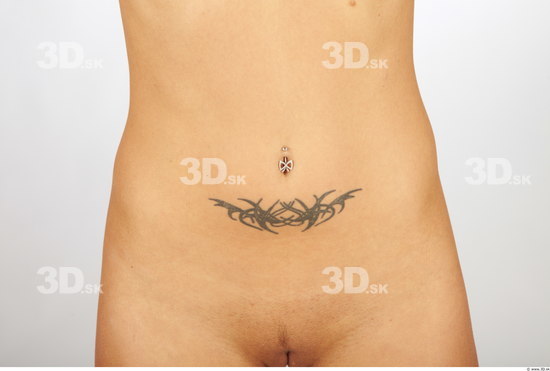 Belly Woman Animation references Tattoo Nude Slim Studio photo references
