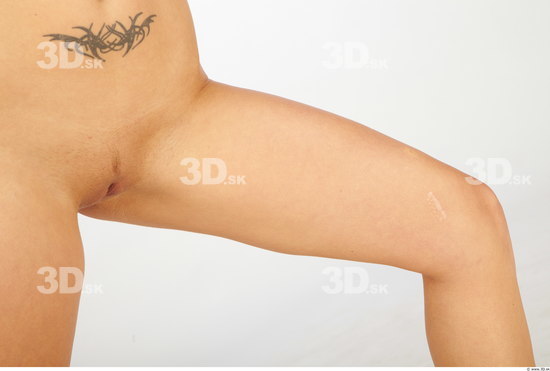 Thigh Woman Animation references Tattoo Nude Slim Studio photo references