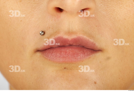 Mouth Woman Animation references Piercing Slim Studio photo references
