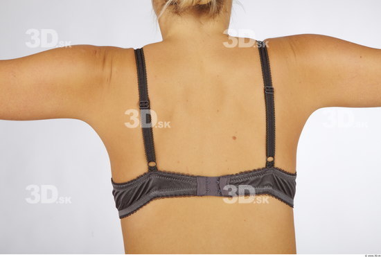 Back Woman Animation references Underwear Bra Slim Studio photo references