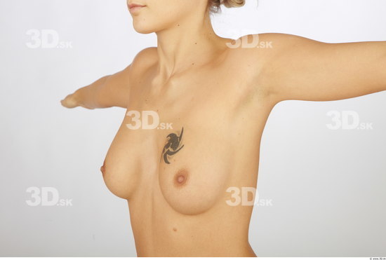 Chest Woman Animation references Tattoo Nude Slim Studio photo references
