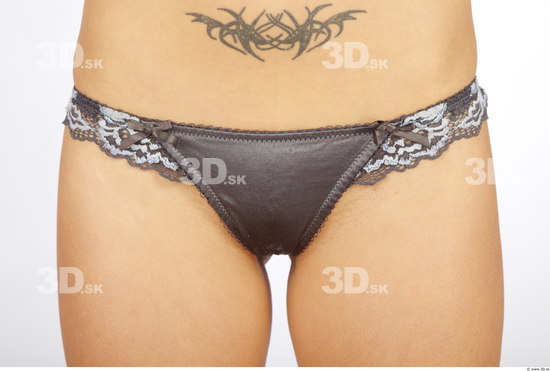 Hips Woman Animation references Tattoo Underwear Slim Panties Studio photo references