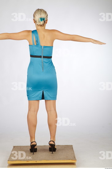 Whole Body Woman Animation references T poses Casual Dress Slim Studio photo references