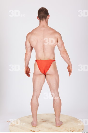 Whole Body Man Animation references Underwear Muscular Studio photo references