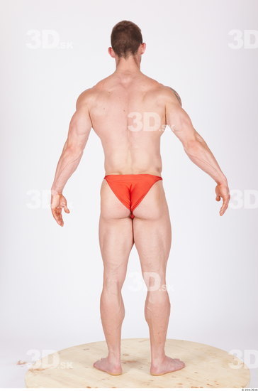 Whole Body Man Animation references Underwear Muscular Studio photo references