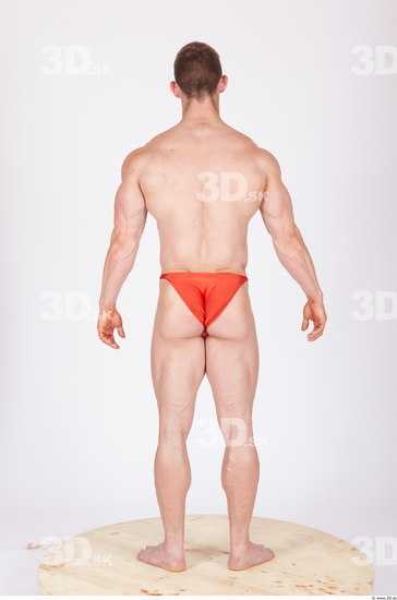 Whole Body Man Animation references Underwear Muscular Studio photo references