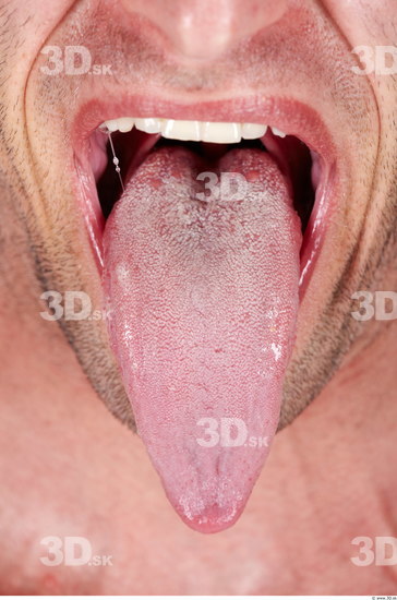 Tongue Man Muscular Studio photo references