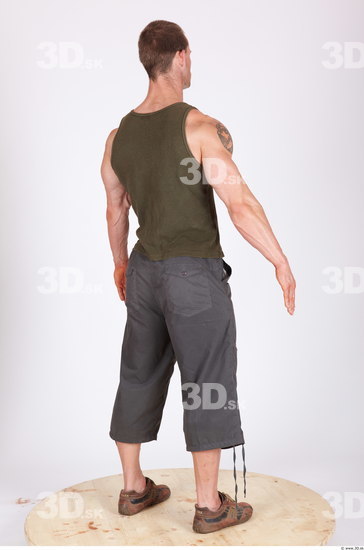 Whole Body Man Animation references Casual Muscular Studio photo references