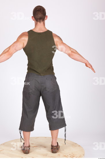 Whole Body Man Animation references Casual Muscular Studio photo references