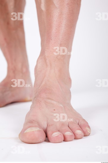 Foot Man Nude Muscular Studio photo references