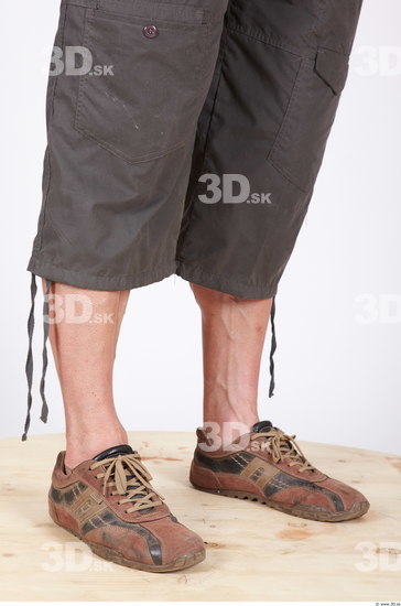 Calf Man Casual Shorts Muscular Studio photo references