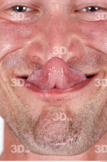 Tongue Man Muscular Studio photo references