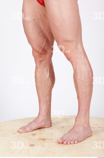 Calf Man Nude Muscular Studio photo references