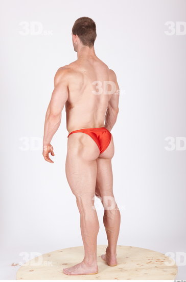 Whole Body Man Animation references Underwear Pants Muscular Studio photo references