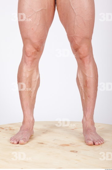 Calf Man Nude Muscular Studio photo references