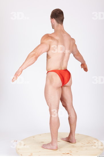 Whole Body Man Animation references Underwear Pants Muscular Studio photo references