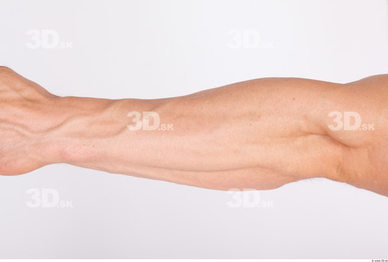 Forearm Man Nude Muscular Studio photo references