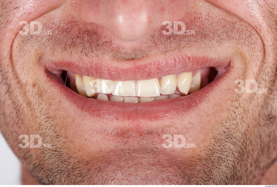 Teeth Man Muscular Studio photo references