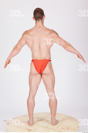 Whole Body Man Animation references Underwear Pants Muscular Studio photo references