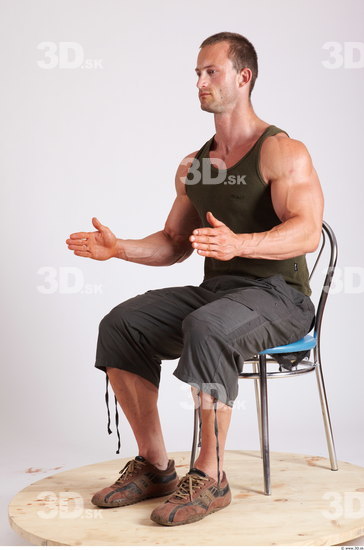 Whole Body Man Artistic poses White Casual Muscular