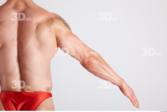 Arm Man Animation references White Underwear Muscular