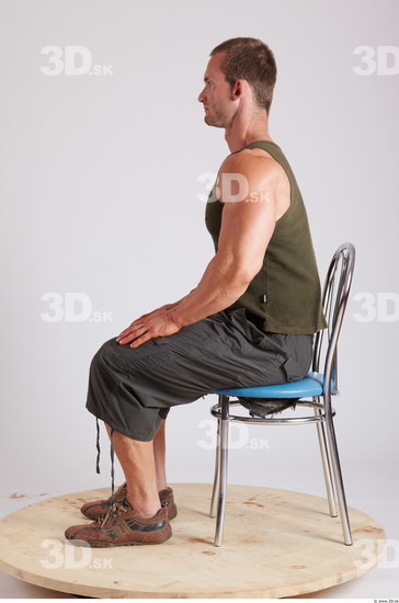 Whole Body Man Artistic poses White Casual Muscular