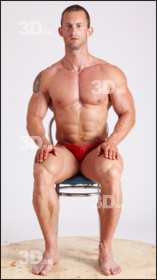 Whole Body Man Artistic poses White Underwear Muscular