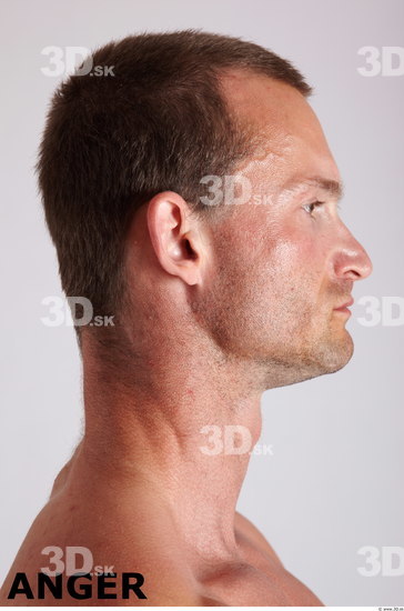 Head Emotions Man White Muscular