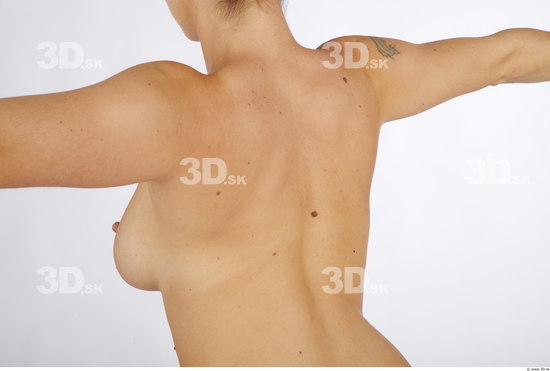 Back Woman Tattoo Nude Average Studio photo references