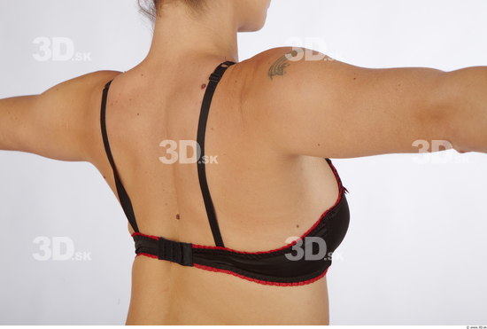 Back Woman Underwear Bra Average Studio photo references