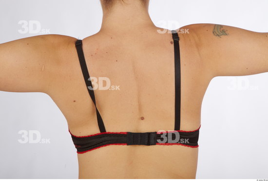 Back Woman Tattoo Underwear Bra Average Studio photo references