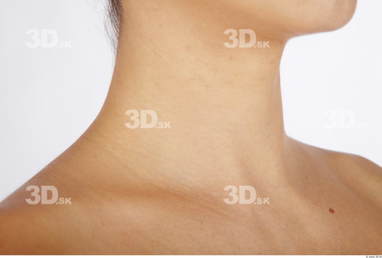 Neck Woman Nude Average Studio photo references