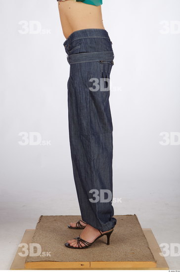 Leg Woman Casual Jeans Average Studio photo references