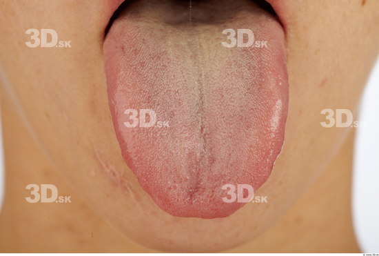 Tongue Woman Average Studio photo references