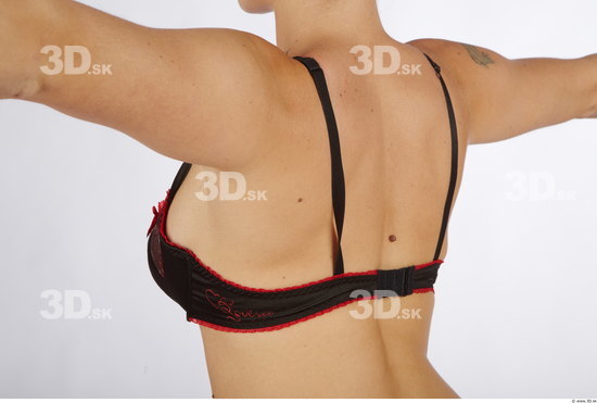 Back Woman Underwear Bra Average Studio photo references