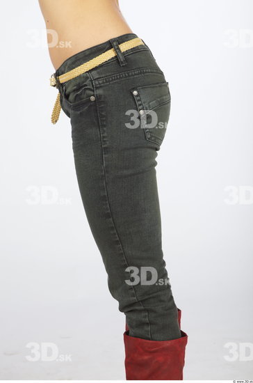 Thigh Woman Animation references Casual Jeans Slim Studio photo references