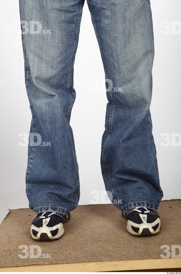 Calf Man Casual Jeans Average Studio photo references