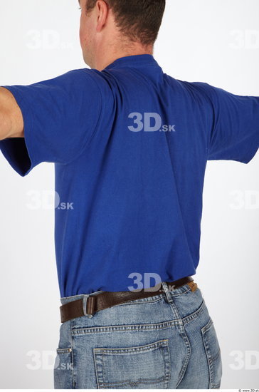 Upper Body Man Casual Shirt T shirt Average Studio photo references