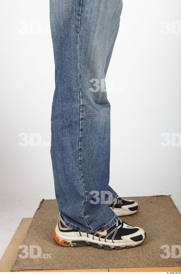 Calf Man Casual Jeans Average Studio photo references