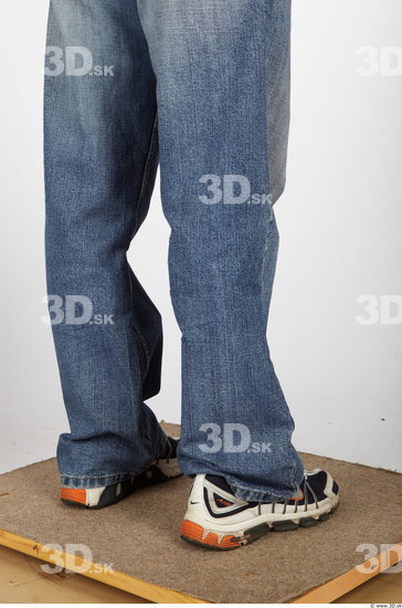 Calf Man Casual Jeans Average Studio photo references