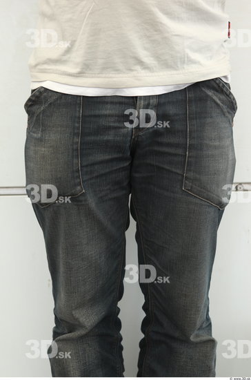 Thigh Man Casual Jeans Average Street photo references