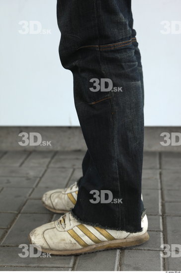 Calf Man Casual Jeans Average Street photo references