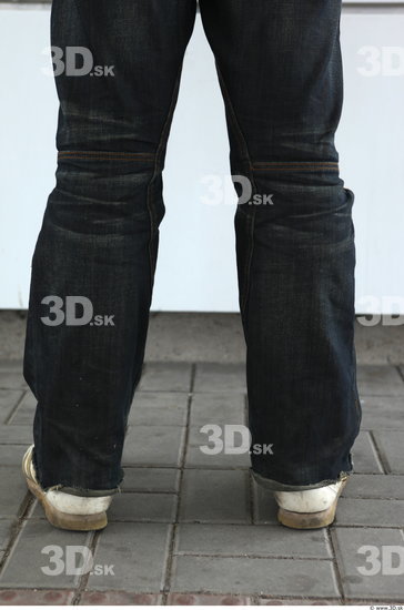 Calf Man Casual Jeans Average Street photo references