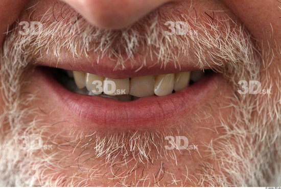 Teeth Man White Average Bearded