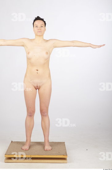 Whole Body Woman Animation references T poses Nude Average Studio photo references