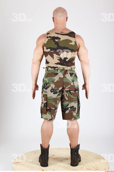 Whole Body Man Animation references Army Muscular Studio photo references